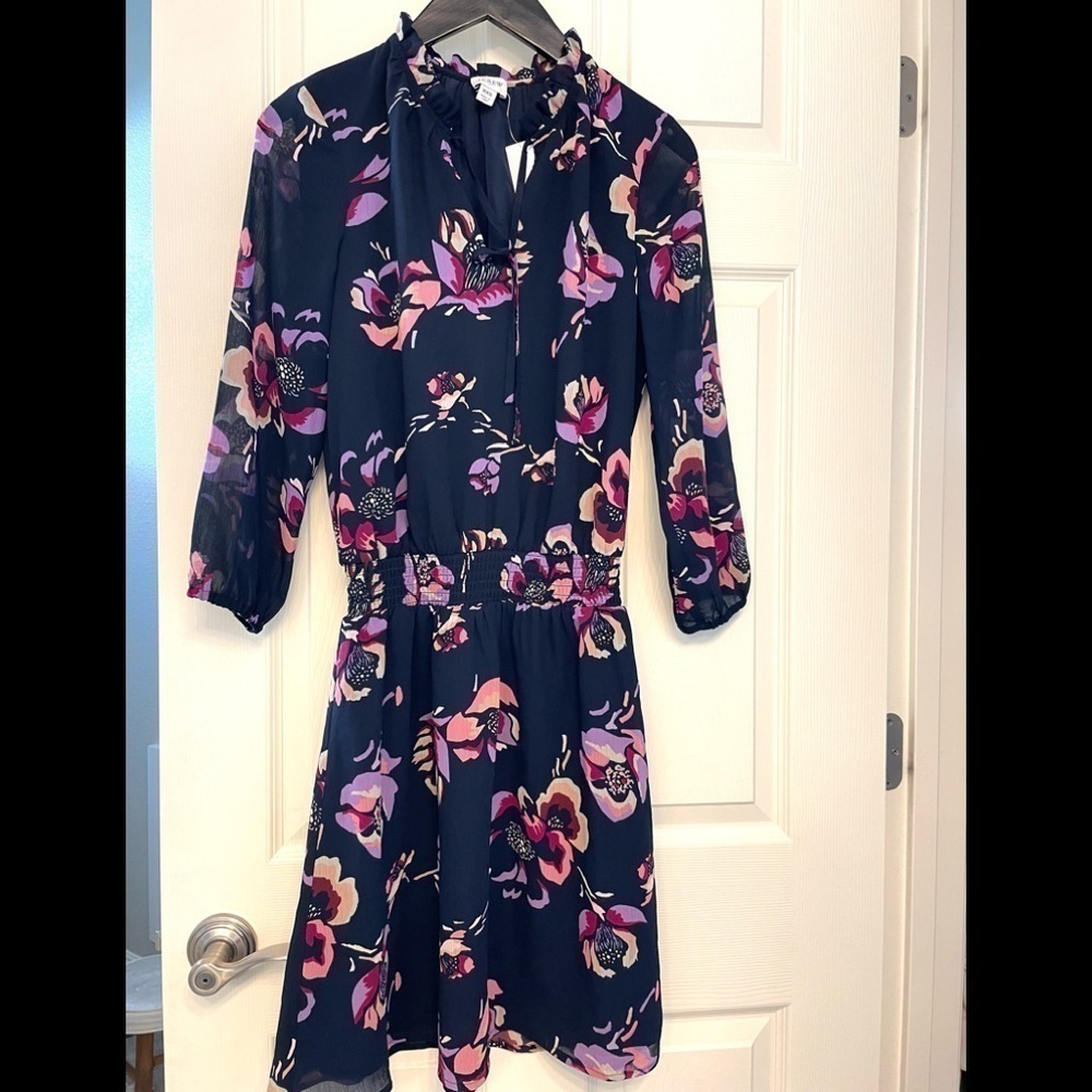 J crew chiffon dress - Picture 1 of 6